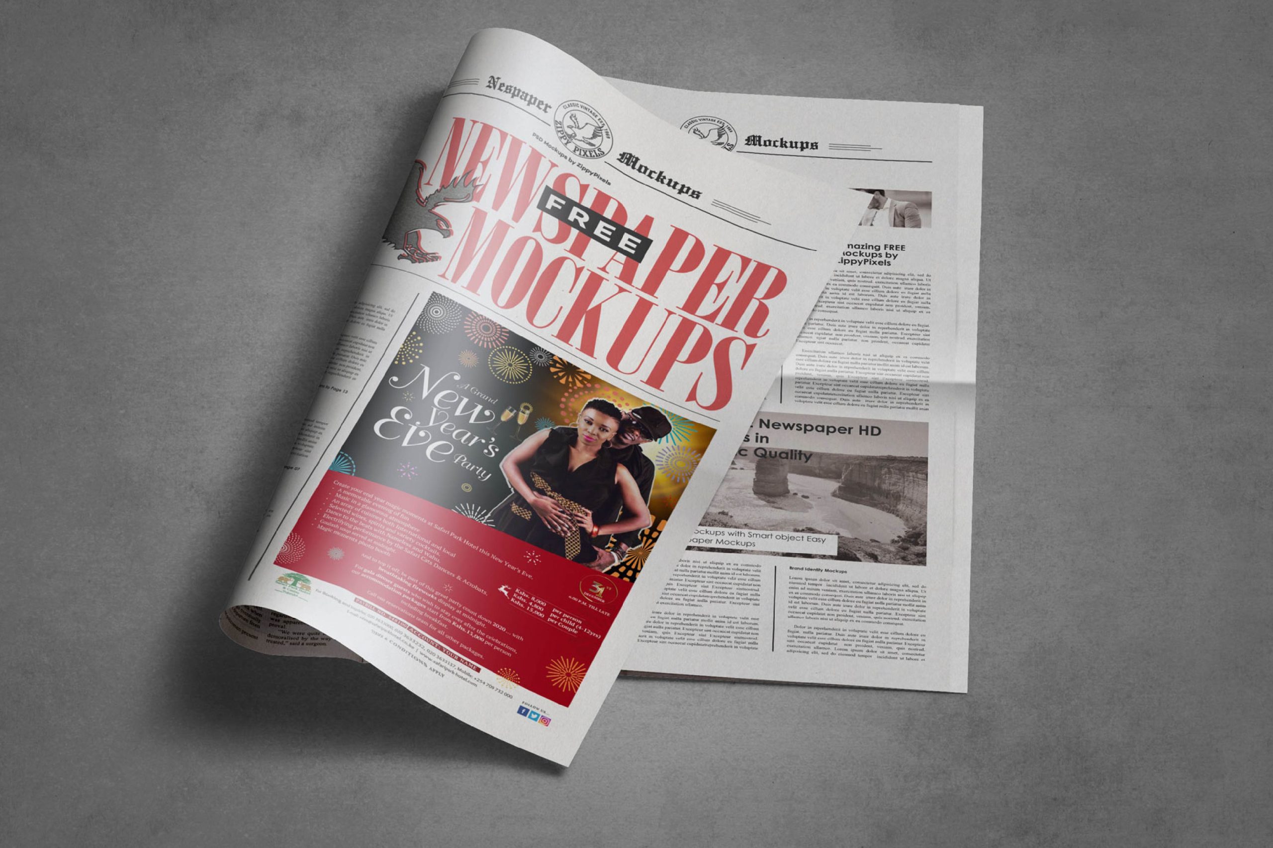MilesKreative-Newspaper Mockups